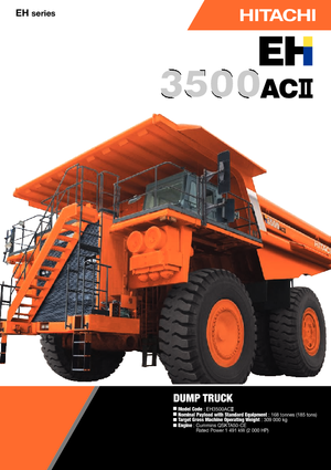Rigid Dump Trucks Hitachi EH3500ACII