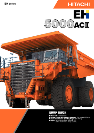 Rigid Dump Trucks Hitachi EH 5000 ACII