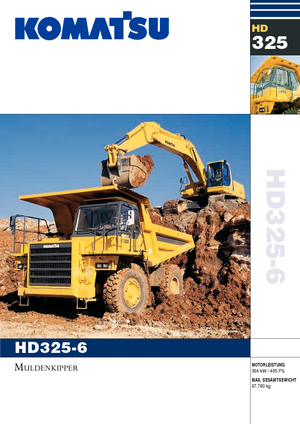 Sabit damperli kamyon Komatsu HD325-6/4WD