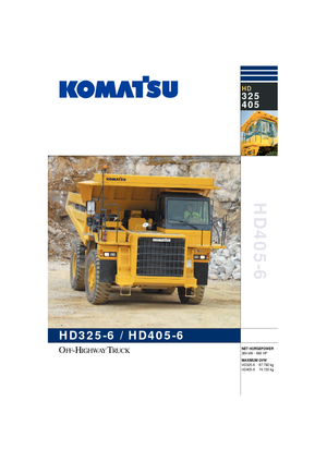 Sabit damperli kamyon Komatsu HD325-6/4WD