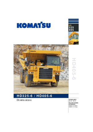 Rigid Dump Trucks Komatsu HD325-6/4WD