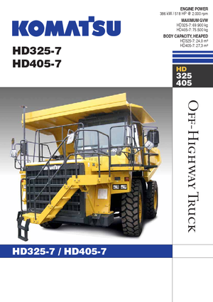 Rigid Dump Trucks Komatsu HD325-7