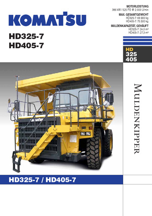 Rigid Dump Trucks Komatsu HD405-7