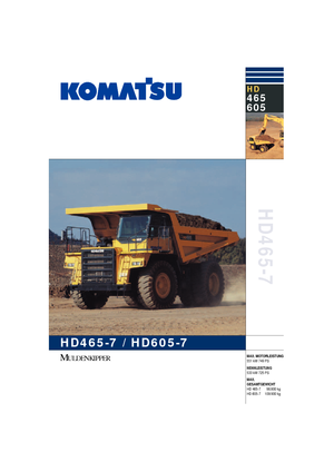Rigid Dump Trucks Komatsu HD605-7