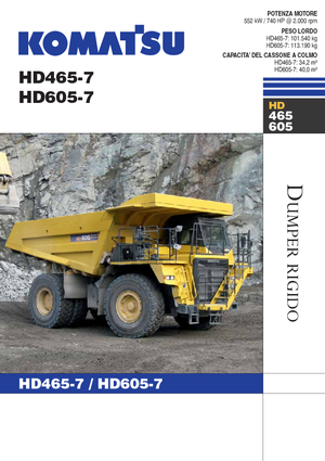 Rigid Dump Trucks Komatsu HD605-7 E0