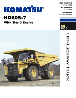 Rigid Dump Trucks Komatsu HD605-7 E0