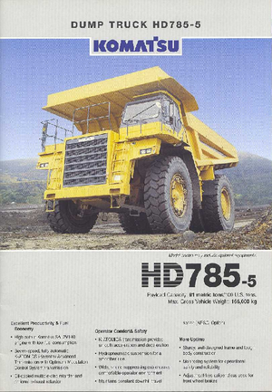 Rigid Dump Trucks Komatsu HD785-5