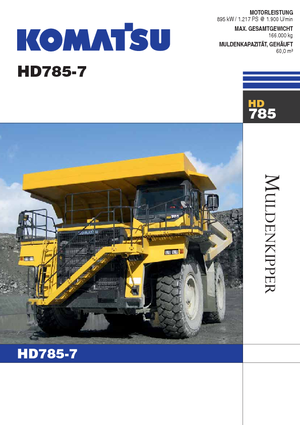 Rigid Dump Trucks Komatsu HD785-7