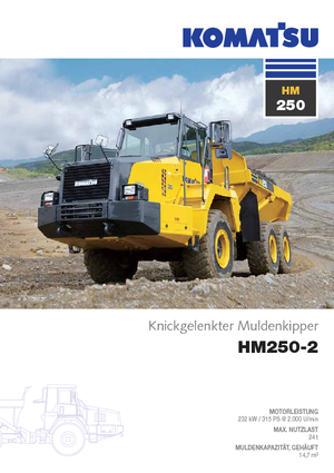 Articulated Dump Trucks Komatsu HM250-2