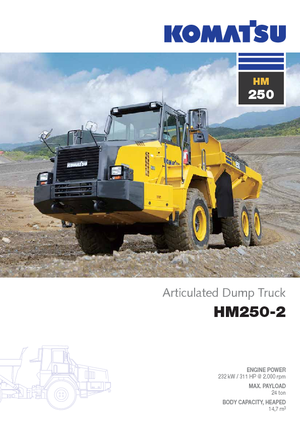 Articulated Dump Trucks Komatsu HM250-2
