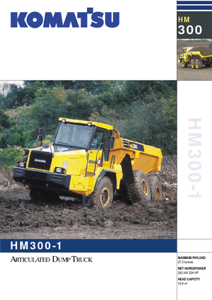 Articulated Dump Trucks Komatsu HM300-1