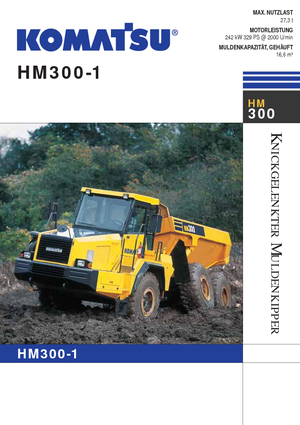 Mafsallı damperli kamyonlar Komatsu HM300-1