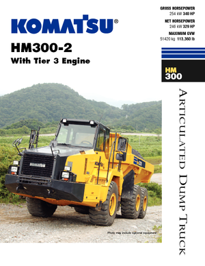 Articulated Dump Trucks Komatsu HM300-2