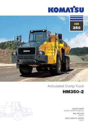 Articulated Dump Trucks Komatsu HM350-2