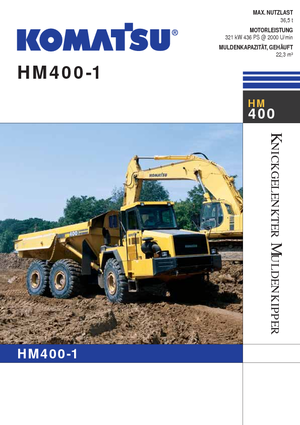 Mafsallı damperli kamyonlar Komatsu HM400-1