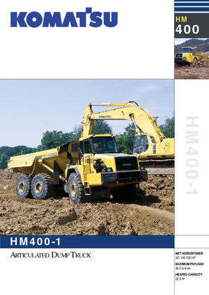 Mafsallı damperli kamyonlar Komatsu HM400-1