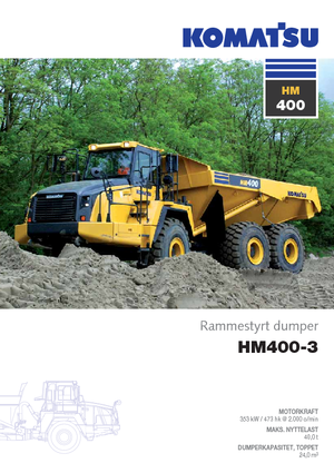 Mafsallı damperli kamyonlar Komatsu HM400-3