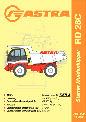Rigid Dump Trucks Astra RD 28 C