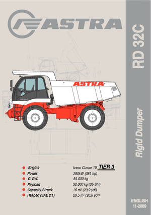 Sabit damperli kamyon Astra RD 32 C