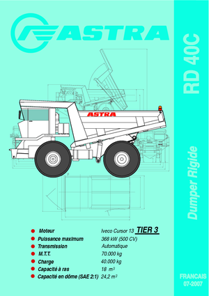 Sabit damperli kamyon Astra RD 40 C