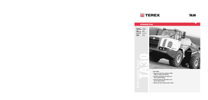 Articulated Dump Trucks Terex TA 30