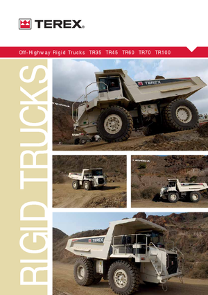 Rigid Dump Trucks Terex TR 35