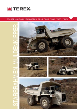Rigid Dump Trucks Terex TR 35