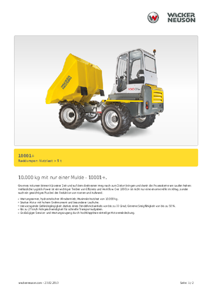 Wheel Dumpers Neuson 10001