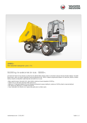Wheel Dumpers Neuson 10001
