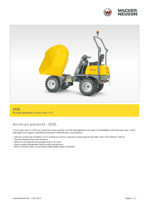 Wheel Dumpers Neuson 1501