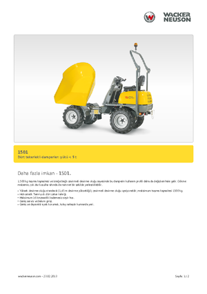 Wheel Dumpers Neuson 1501