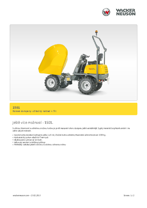 Wheel Dumpers Neuson 1501
