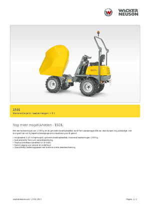 Wheel Dumpers Neuson 1501