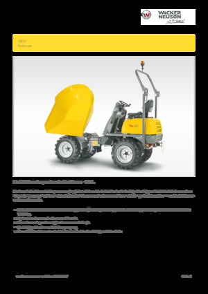 Wheel Dumpers Wacker Neuson 1601