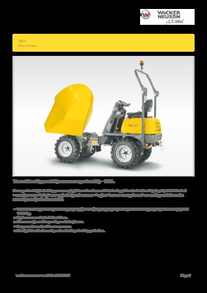 Wheel Dumpers Wacker Neuson 1601
