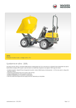 Wheel Dumpers Neuson 2001