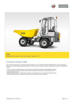 Wheel Dumpers Neuson 3001