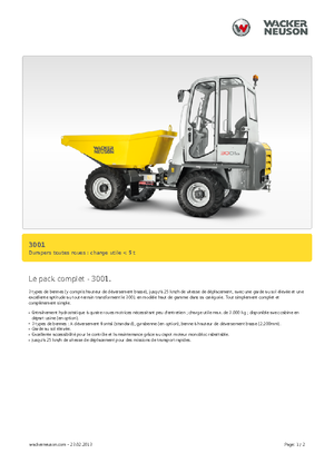 Wheel Dumpers Neuson 3001