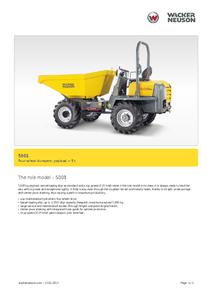 Wheel Dumpers Neuson 5001