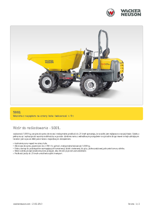 Wheel Dumpers Neuson 5001