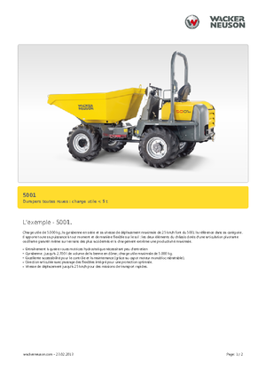 Wheel Dumpers Neuson 5001