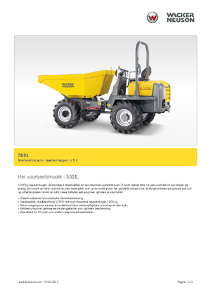 Wheel Dumpers Neuson 5001