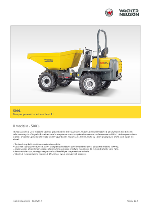 Wheel Dumpers Neuson 5001