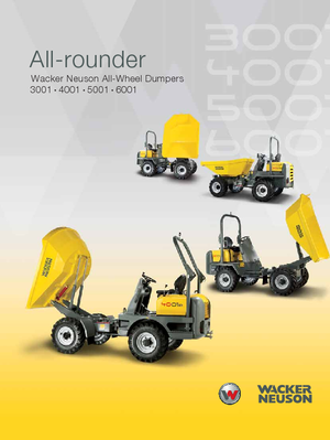 Wheel Dumpers Wacker Neuson 6001