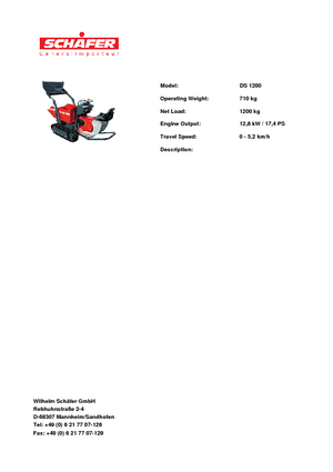 Paletli Damperler SCHÄFER DS 1200