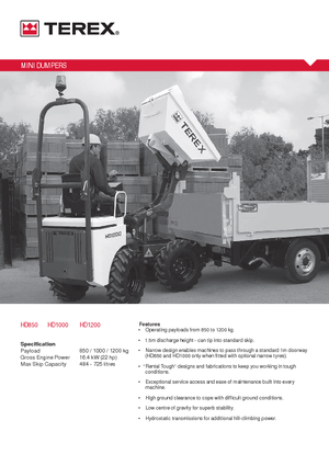 Wheel Dumpers Terex HD 1200