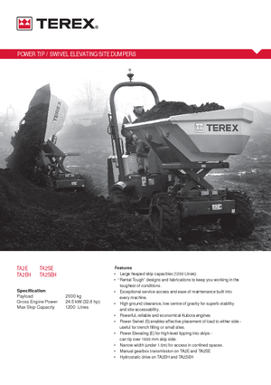 Tekerlekli Damperler Terex TA 2 SE