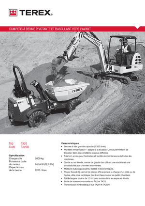 Tekerlekli Damperler Terex TA2SH