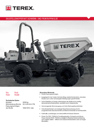 Wheel Dumpers Terex TA 3