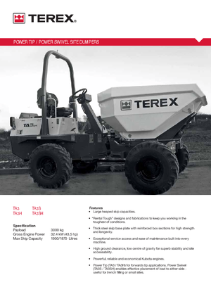 Wheel Dumpers Terex TA 3